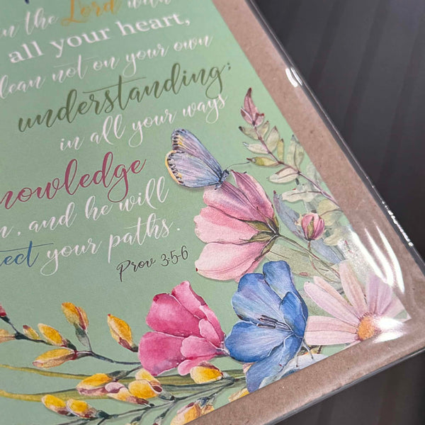 SPRING GARDEN Trust in the Lord Christian Card