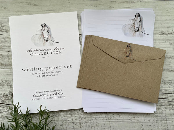 ANDALUSIAN HORSE Writing Paper Set (Non-Personalised)