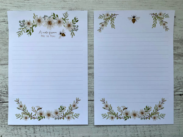 DAISY & BEE Writing Paper Set (Non-Personalised)