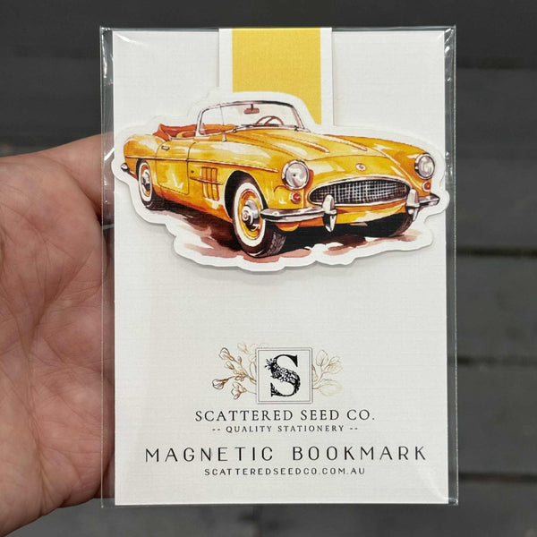 Vintage Classic Cars MAGNETIC BOOKMARKS