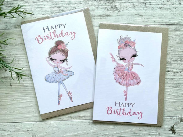 BALLERINA Birthday Cards
