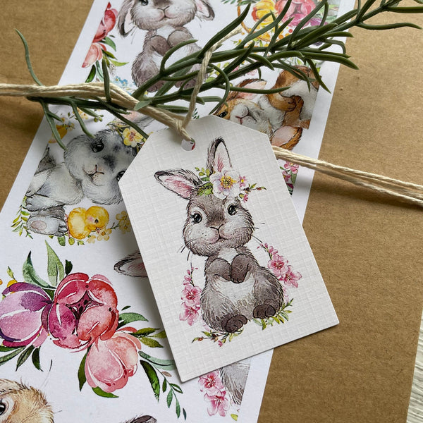 BUNNIES Gift Tags - Easter Bunnies or Blank gift tags