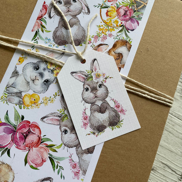 BUNNIES Gift Tags - Easter Bunnies or Blank gift tags