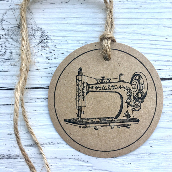 VINTAGE SEWING MACHINES gift tags