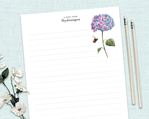 PRETTY BLOOMS Personalised Writing Paper Set of 20