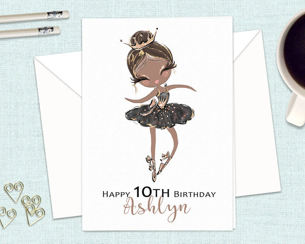 BALLERINA Personalised Birthday Cards