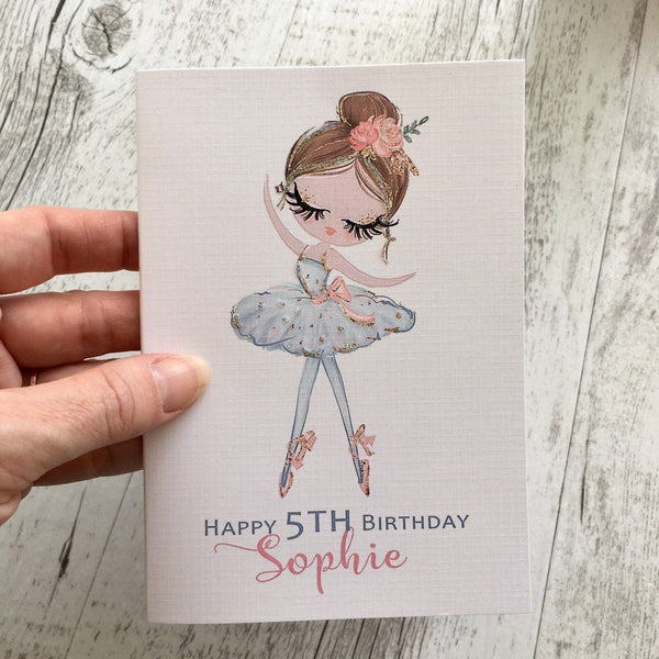 BALLERINA Personalised Birthday Cards