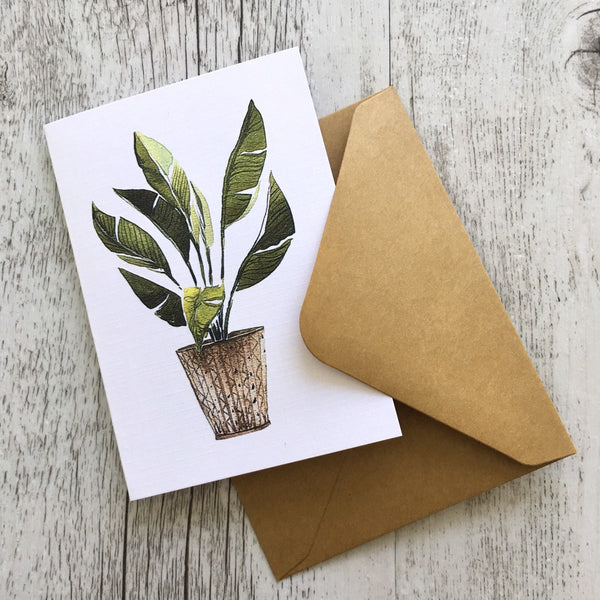 POTTED PLANTS cards set of 4
