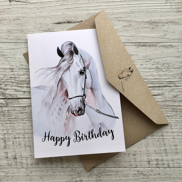 ANDALUSIAN HORSE Birthday card