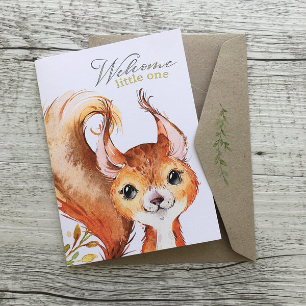 FOREST FRIENDS Welcome BABY BOY / NEUTRAL Birth cards