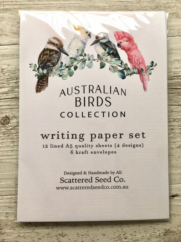 AUSTRALIAN BIRDS Writing Paper Set (Non-Personalised)
