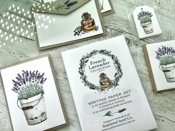 FRENCH LAVENDER Writing Paper Set (Non-Personalised)