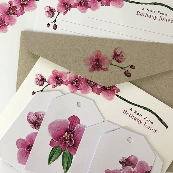 PINK ORCHID gift tags