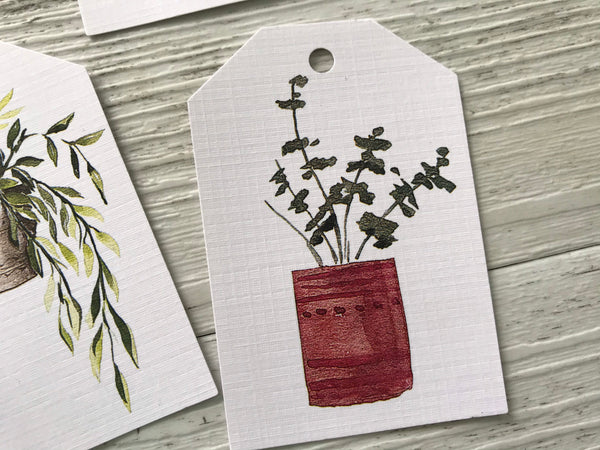POTTED PLANTS Collection 2 gift tags