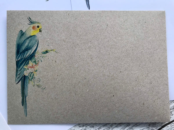 COCKATIEL Writing Paper Set (Non-Personalised)