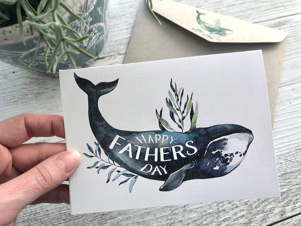 OCEAN Fathers Day WHALE card