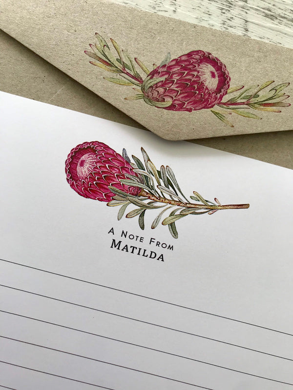 PROTEA COLLECTION Personalised Writing Paper Set of 20
