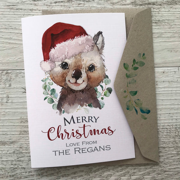 AUSTRALIAN ANIMAL Personalised Christmas Cards