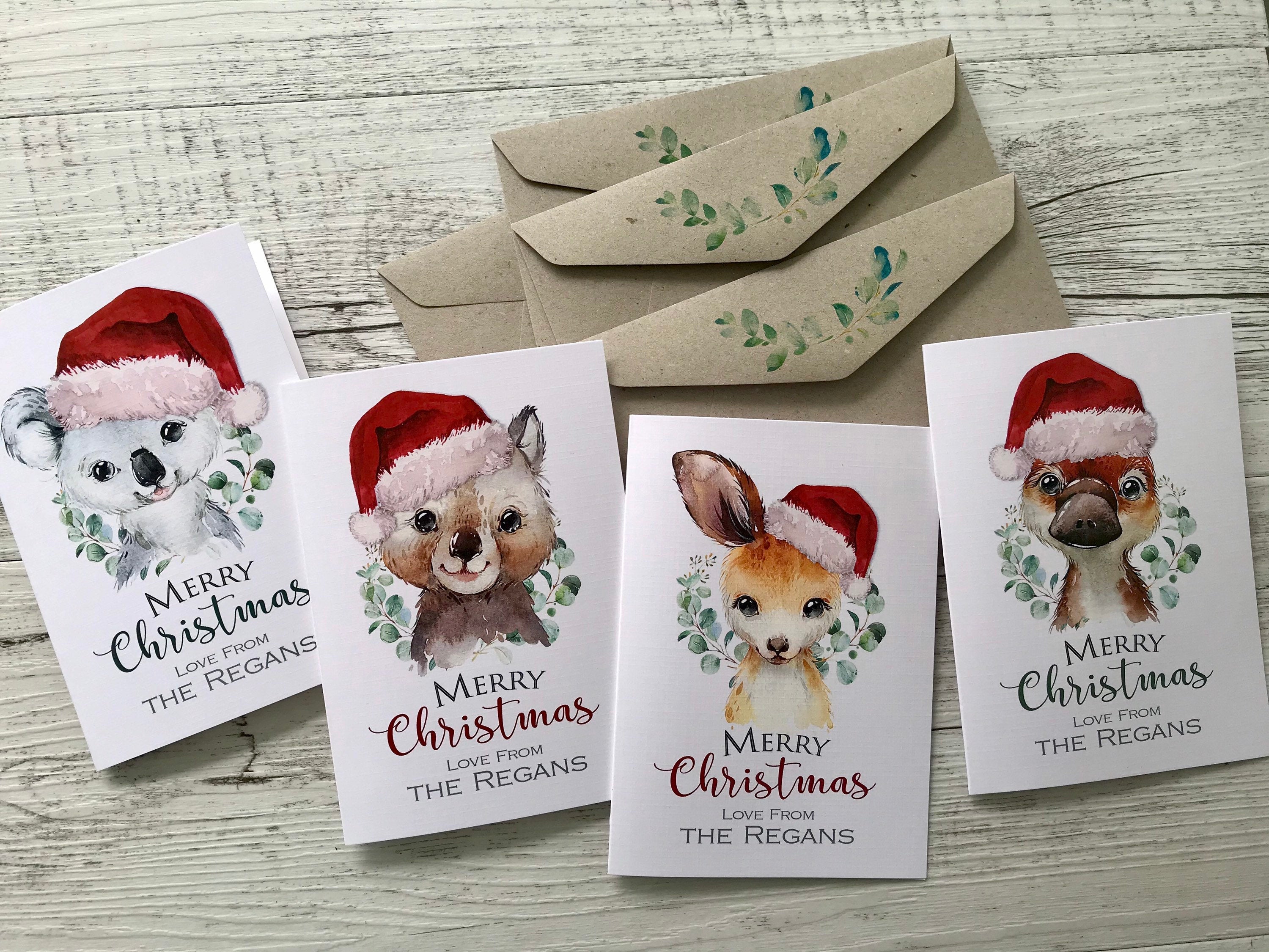 Animal on sale christmas cards