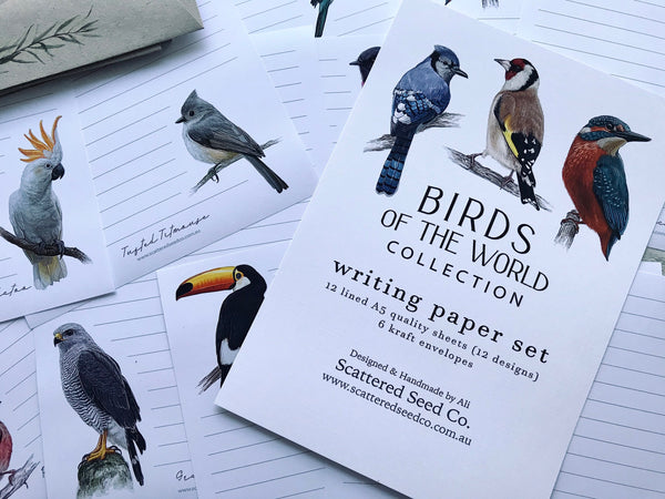 BIRDS of the WORLD Collection Writing Paper Set (Non-Personalised)