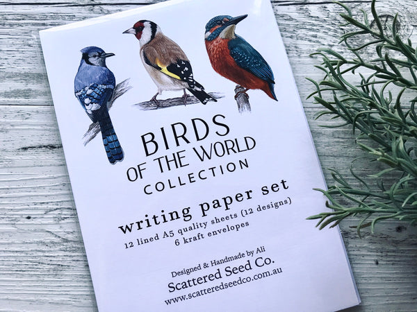 BIRDS of the WORLD Collection Writing Paper Set (Non-Personalised)