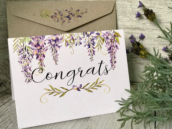 WISTERIA cards - Thank you - With Love - Congrats - Happy Birthday