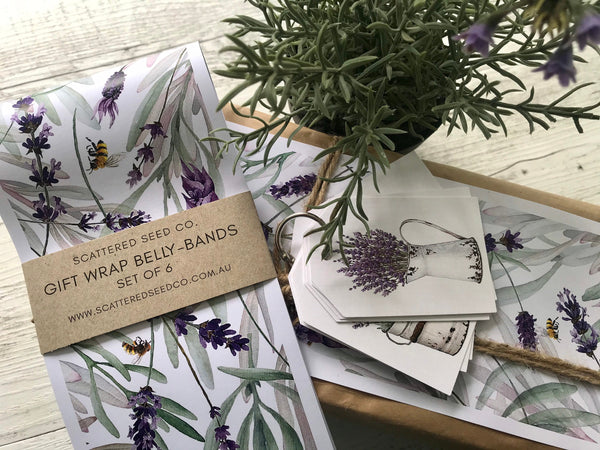 FRENCH LAVENDER COLLECTION Gift Wrap Belly-Bands