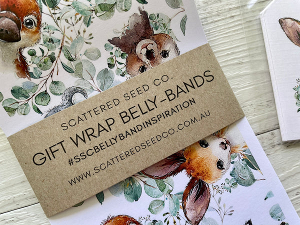 AUSTRALIAN ANIMALS Gift Wrap Belly-Bands