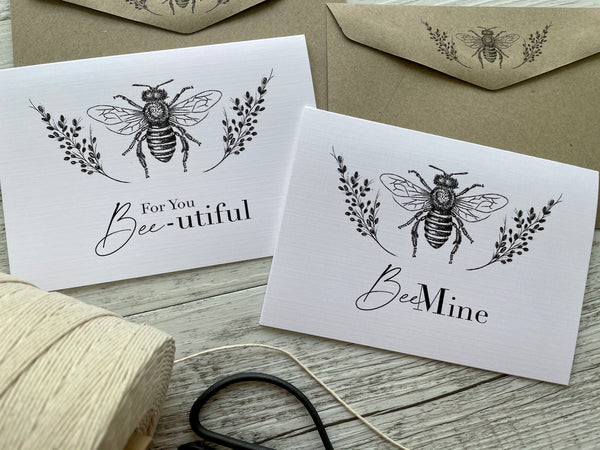 BEE-mine & BEE-utiful Valentines Day Cards