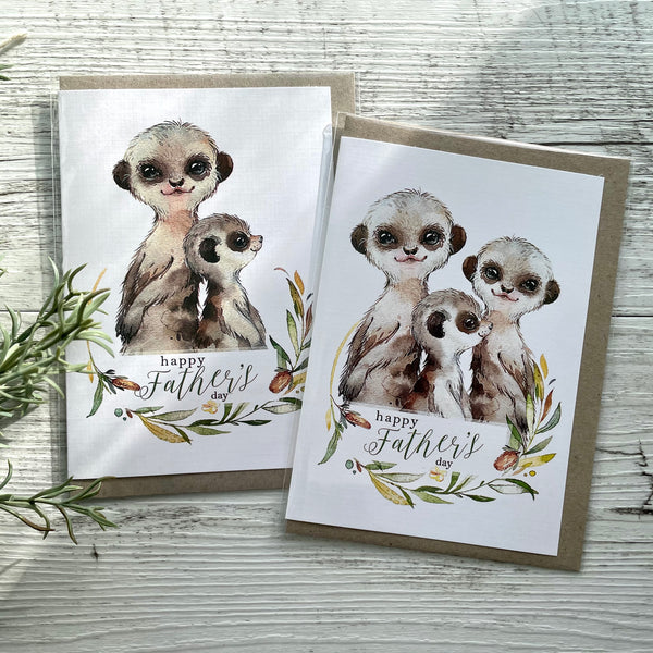 MEERKATS Fathers Day card