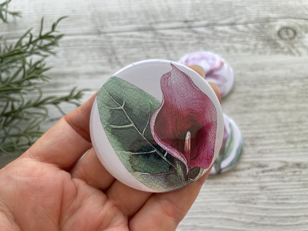 TROPICAL COLLECTION Large Magnets - Magnolia, Protea, Calla Lily, Hibiscus