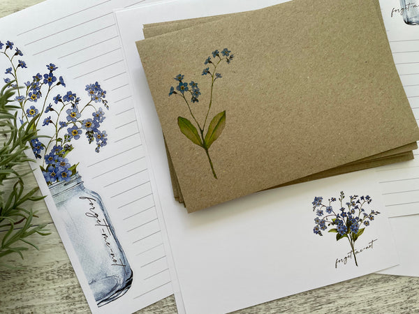 FORGET-ME-NOT Collection Writing Paper Set (Non-Personalised)