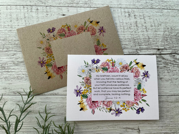 Wildflower Scripture Verse Card set