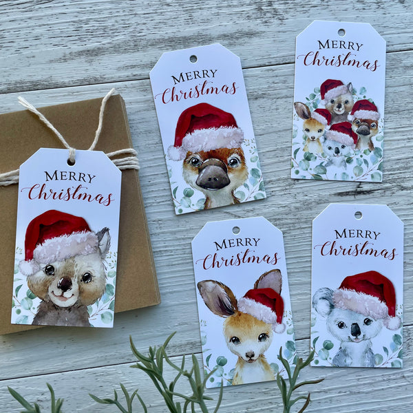 New AUSTRALIAN ANIMALS CHRISTMAS gift tags - New bigger size!