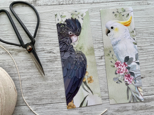 Australian Bird Bookmarks set of 2
