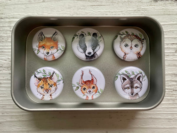 Forest Friends NEEDLE MINDERS or MAGNETS set of 6
