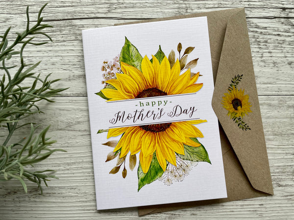 SUNFLOWER Mothers Day Card