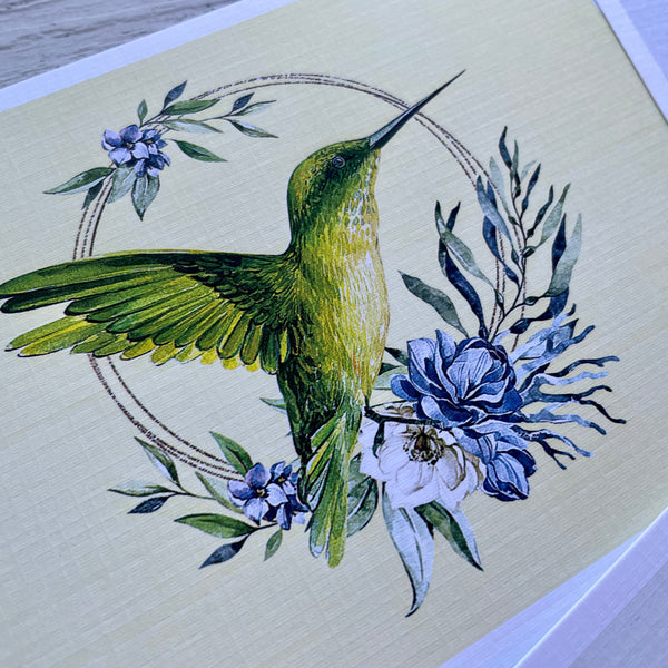 HUMMINGBIRD Cards set of 4