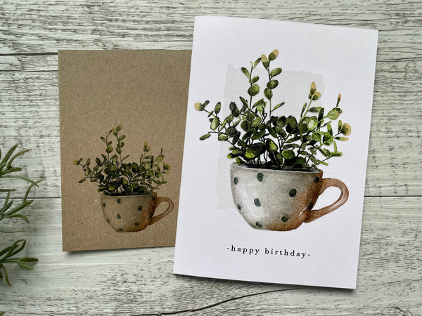 HOUSE PLANTS Collection - Birthday- Thank You - Congratulations - Blank