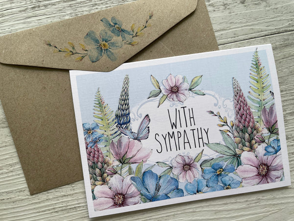 SPRING GARDEN card - Sympathy Card