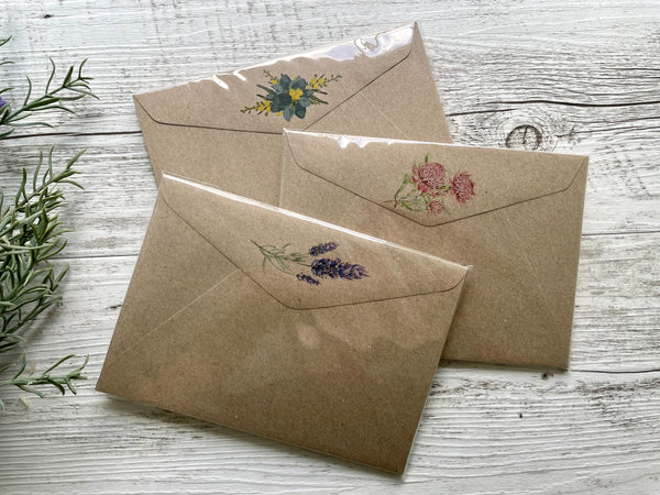 ADD ON ENVELOPES  set of 10 - decorative envelopes