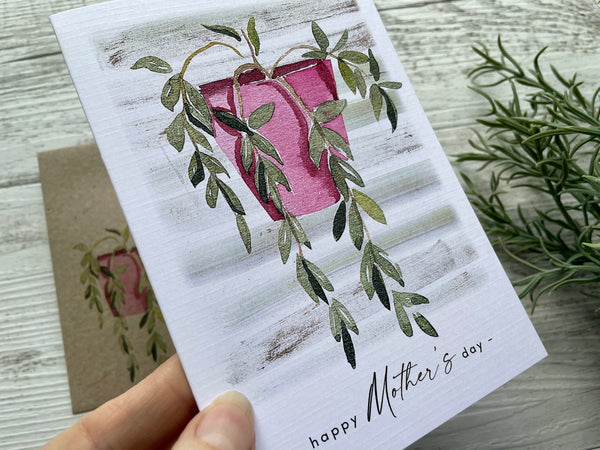 POTTED PLANTS Mothers Day Card