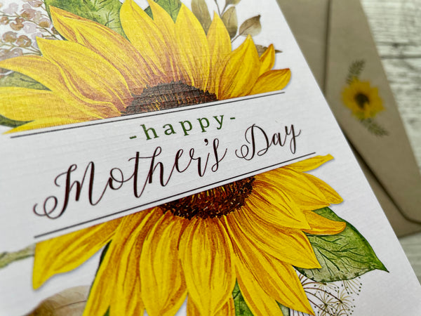 SUNFLOWER Mothers Day Card