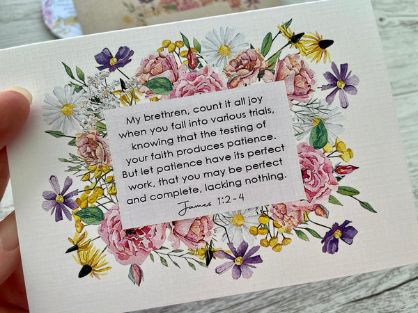 Wildflower Scripture Verse Card set