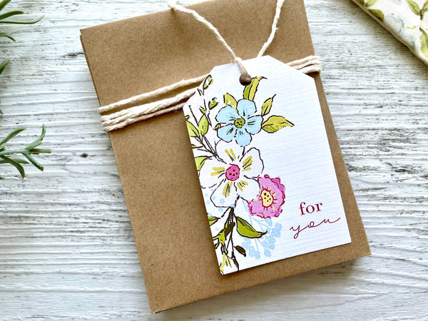SPRING FLORAL gift tags