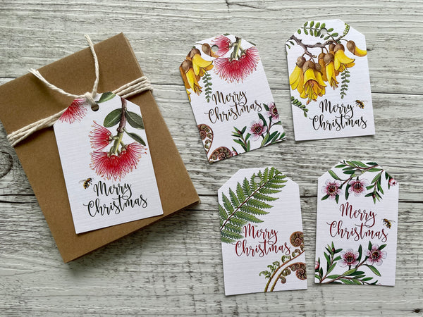 NEW ZEALAND Flora CHRISTMAS Gift tags