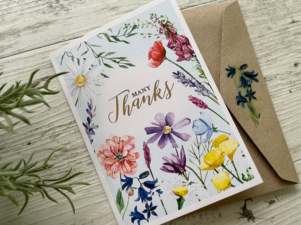 WILDFLOWER Thank You Cards