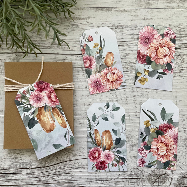 New! AUSTRALIAN NATIVE BOUQUET Gift tags